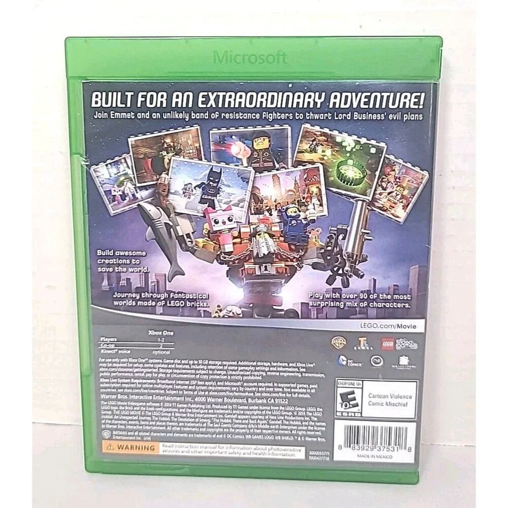 Lego Movie Video Game - Microsoft Xbox One Complete 2014